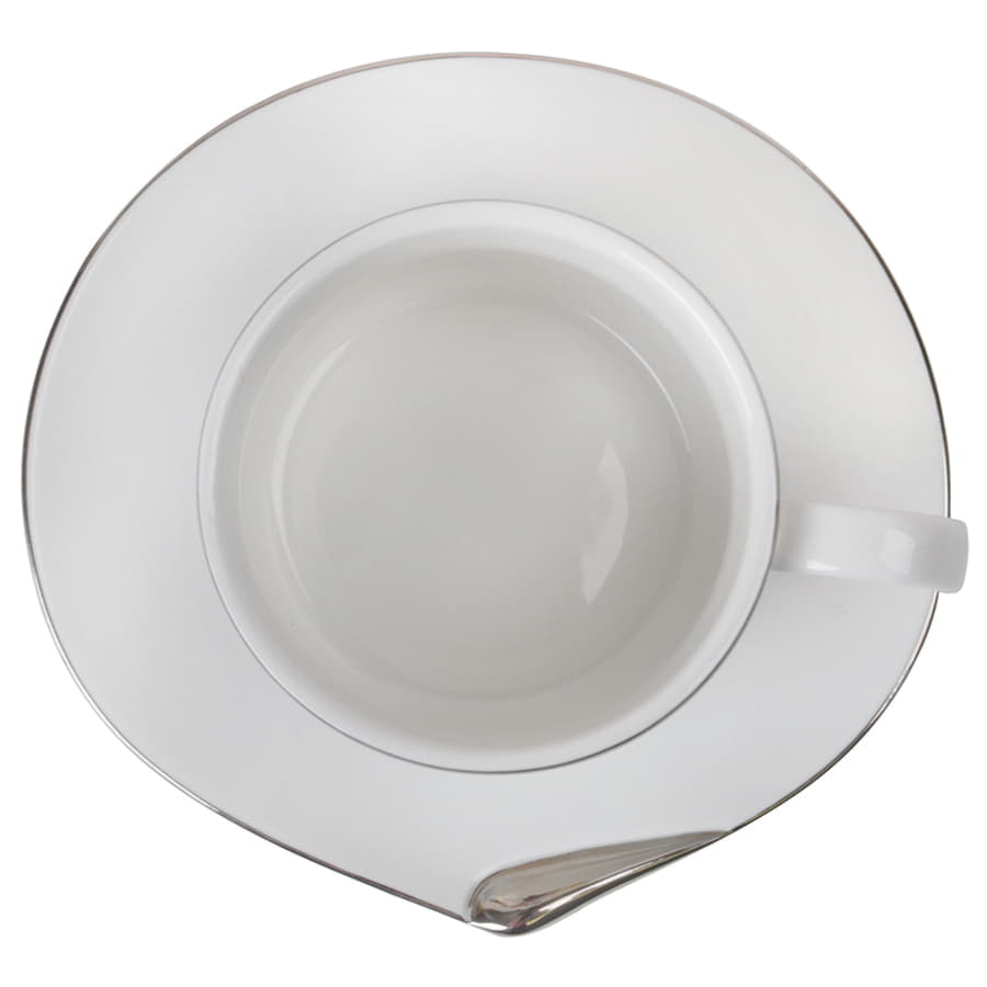 Чайная пара  "Серебро" в подарочной упаковке, белый-1