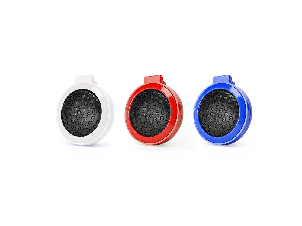 Складная щетка BLUNT с круглым карманным зеркальцем, королевский синий-2