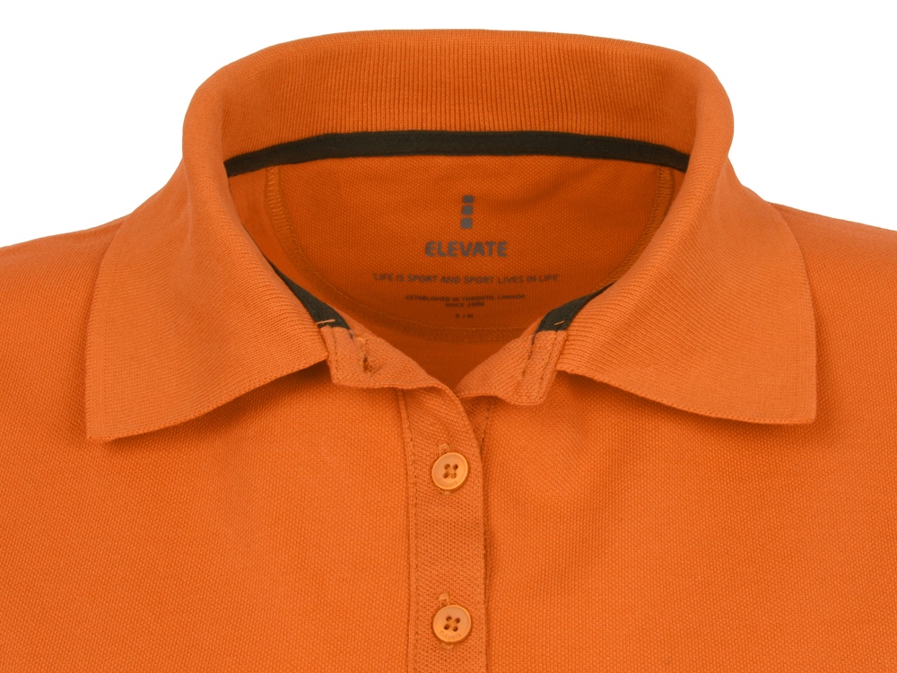 Calgary женская футболка-поло с коротким рукавом, оранжевый-2