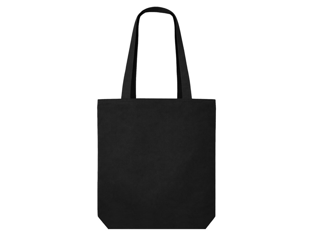 Сумка на молнии Zipper  Neo из хлопка 280 г c карманом на молнии спереди, черный-2