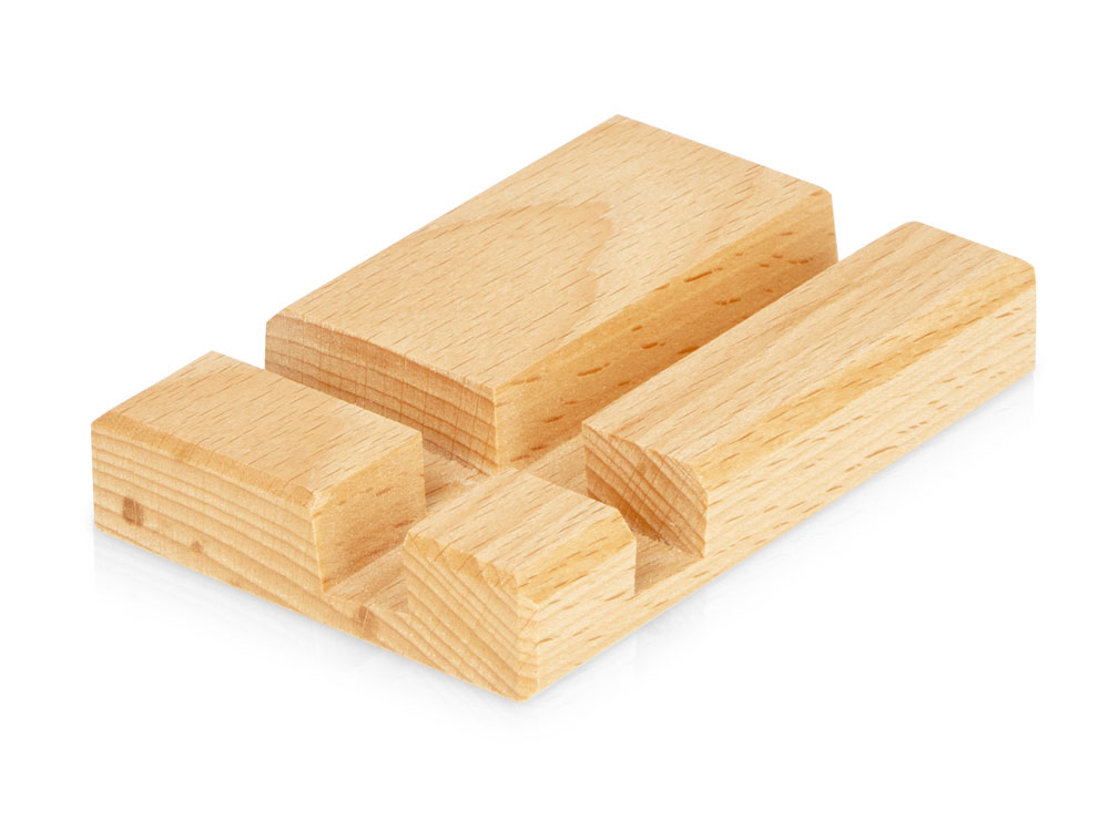 Подставка для телефона и планшета деревянная из массива бука №2 флагман-0