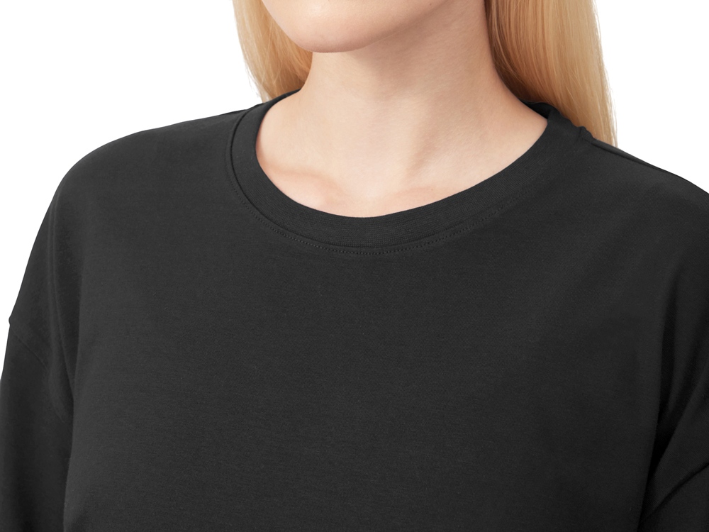 Футболка оверсайз Vienna унисекс , черный-7