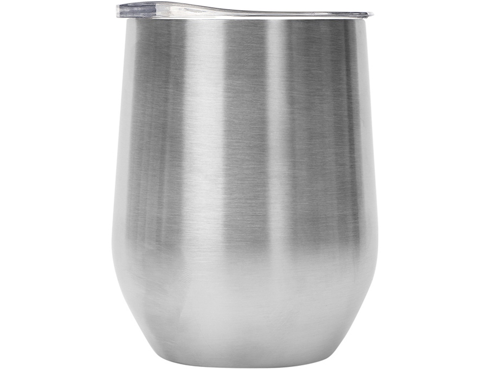 Вакуумная термокружка Sense, непротекаемая крышка, крафтовая упаковка, серебристый-1