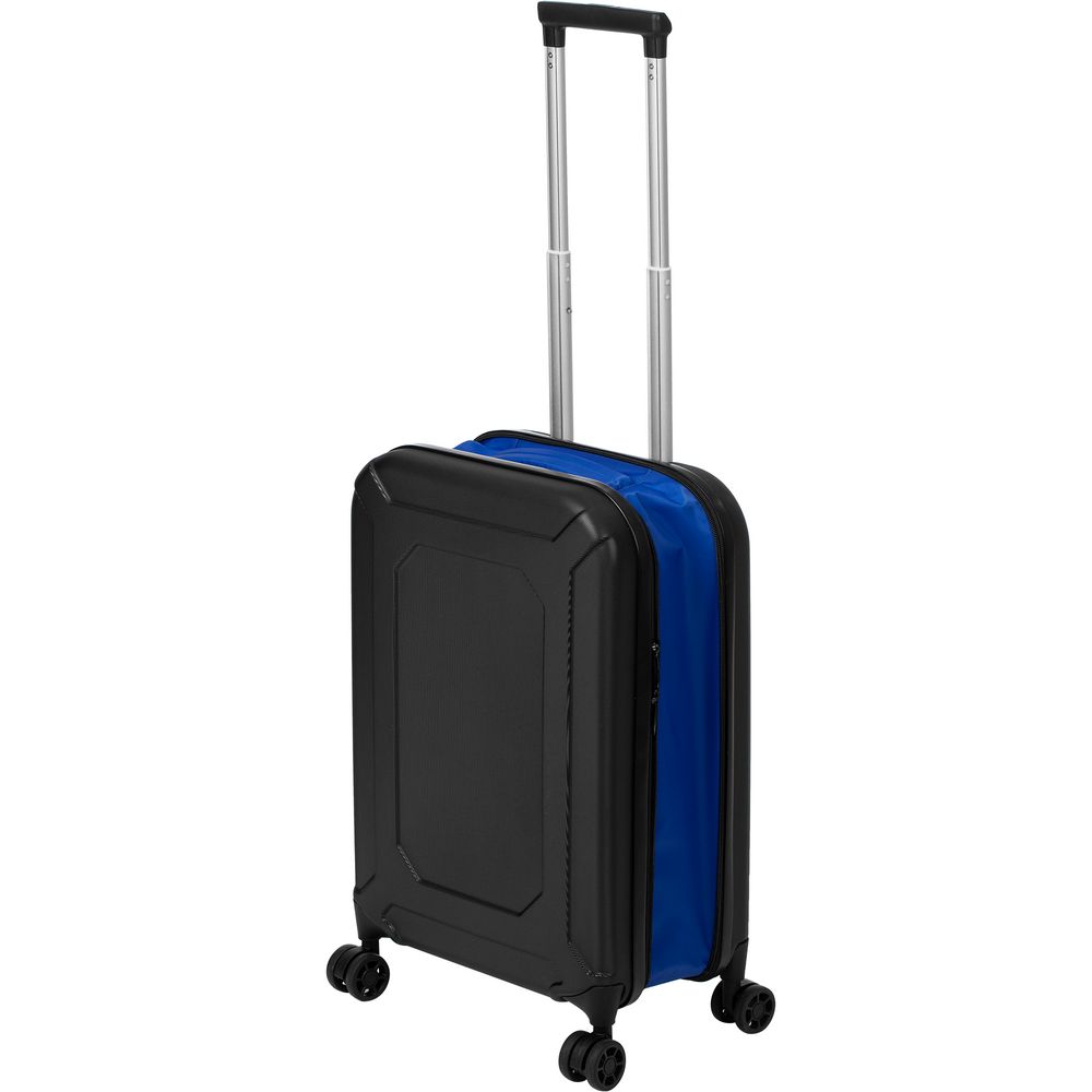 Чемодан Platta, черный с синим-0