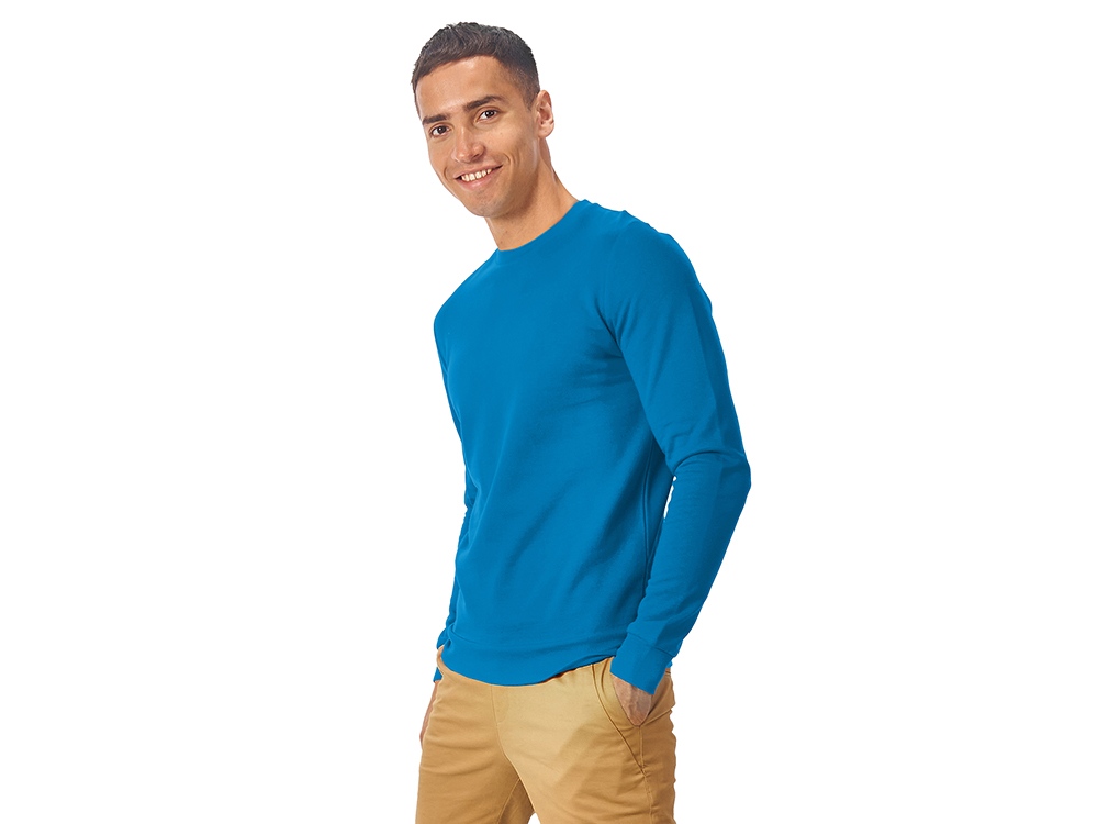 Свитшот Motion унисекс с начесом, голубой-3