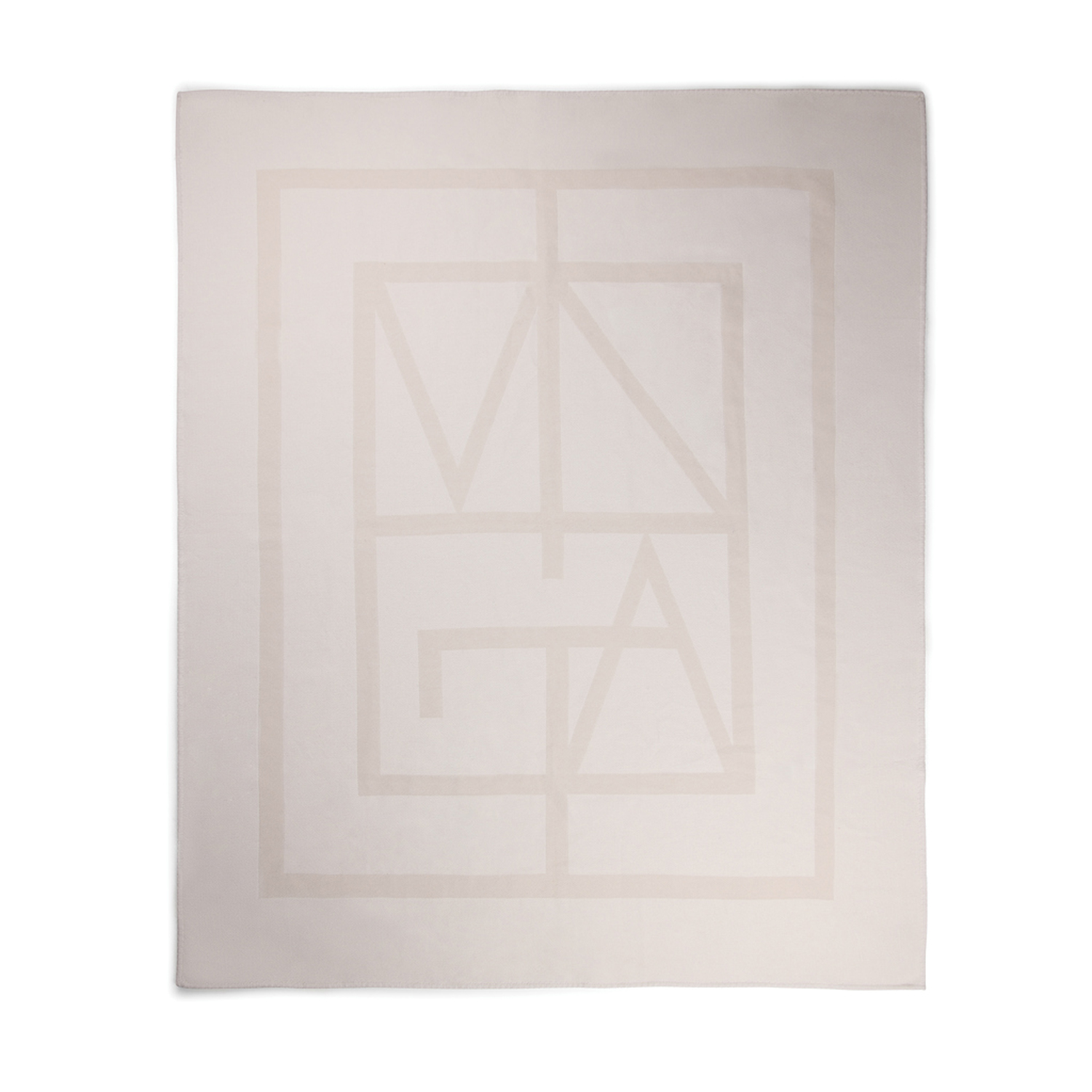 Плед VINGA Monogram из переработанного полиэстера GRS, 170x130 см-0