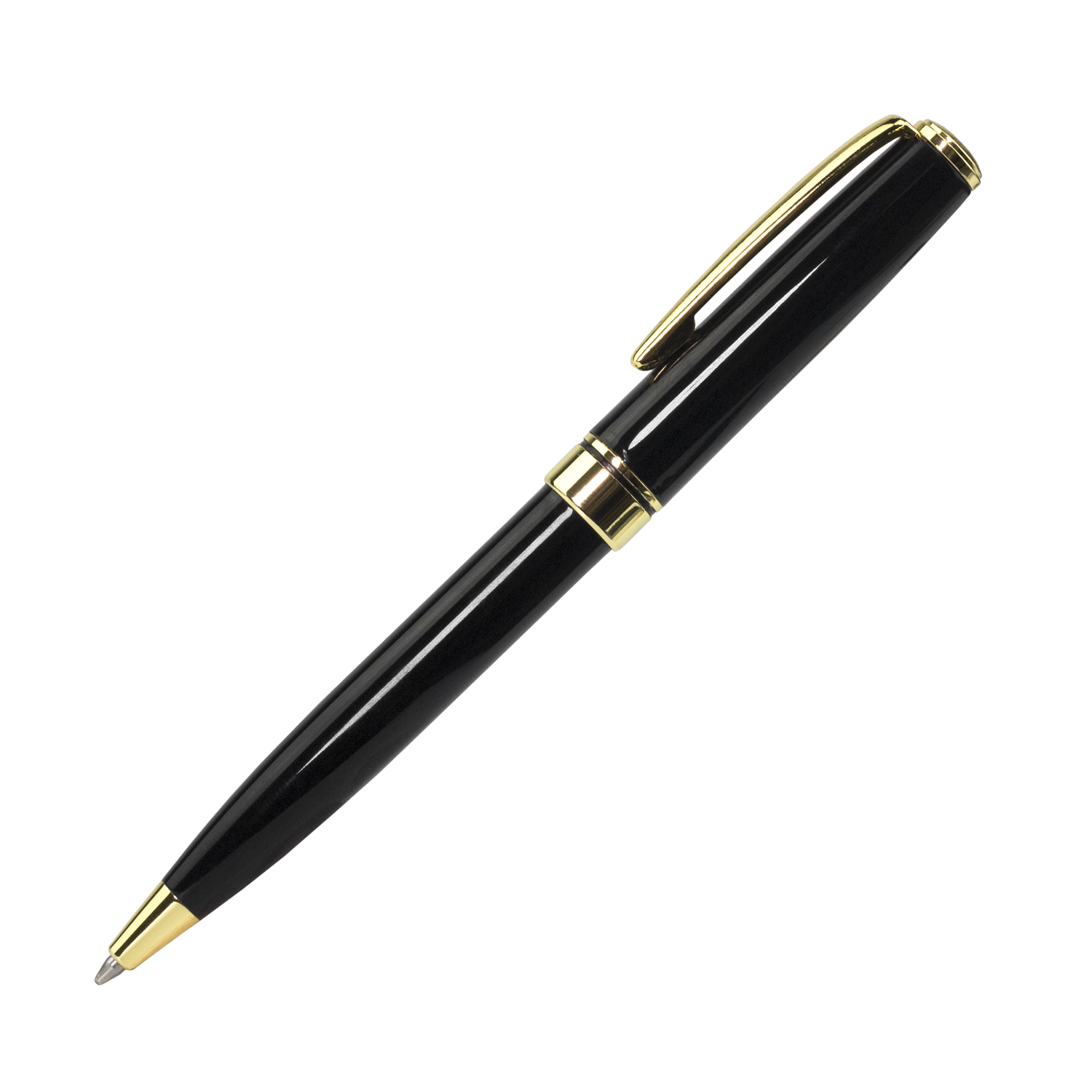 Шариковая ручка Tesoro, черная/позолота-0