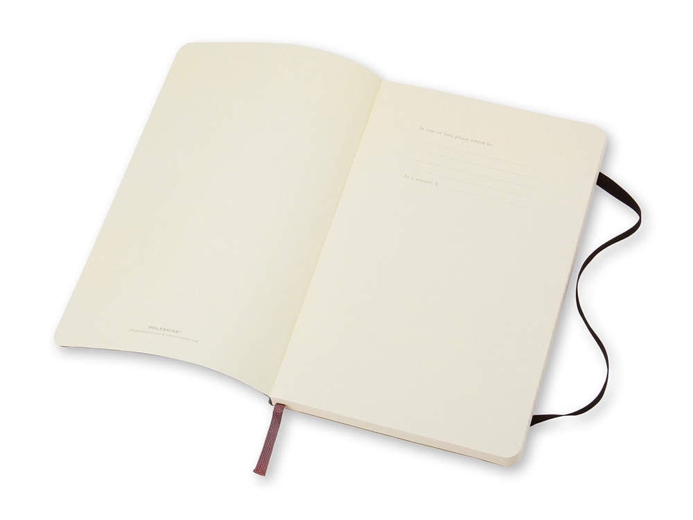 Записная книжка Moleskine Classic Soft (в линейку), Large (13х21см), черный-1