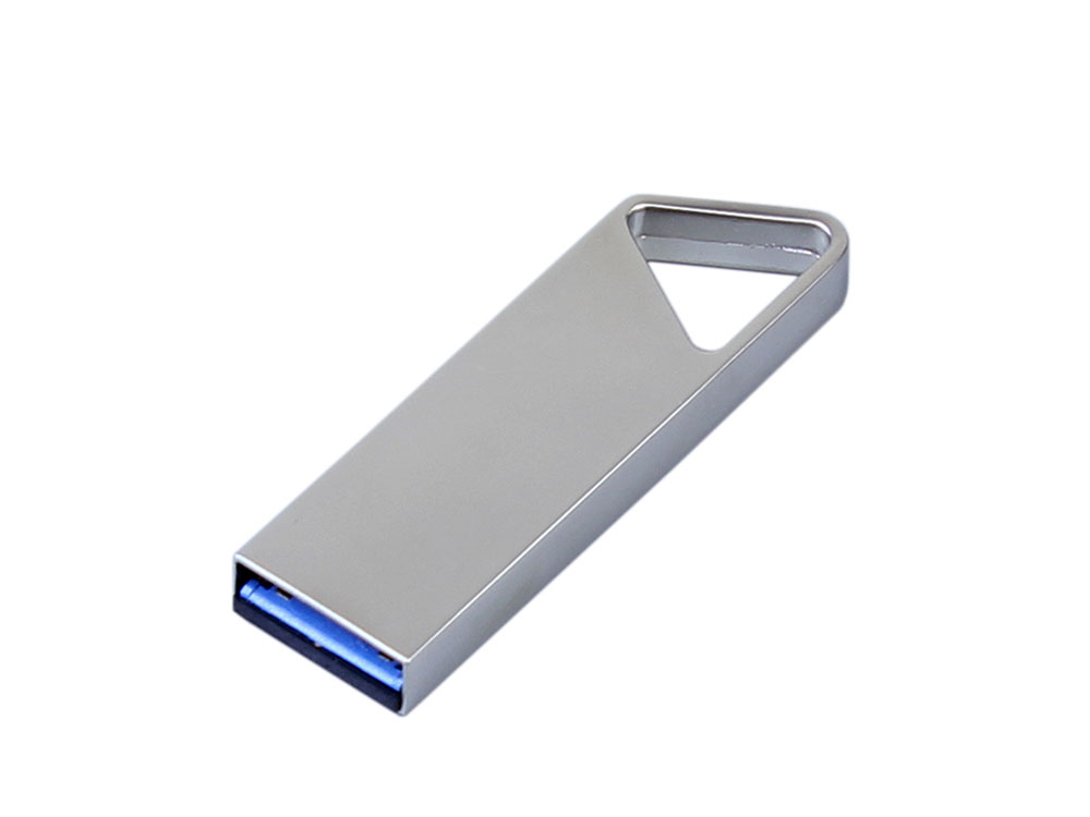 USB 2.0-флешка на 512 Мбайт с мини чипом, компактный дизайн, отверстие треугольной формы для цепочки-1