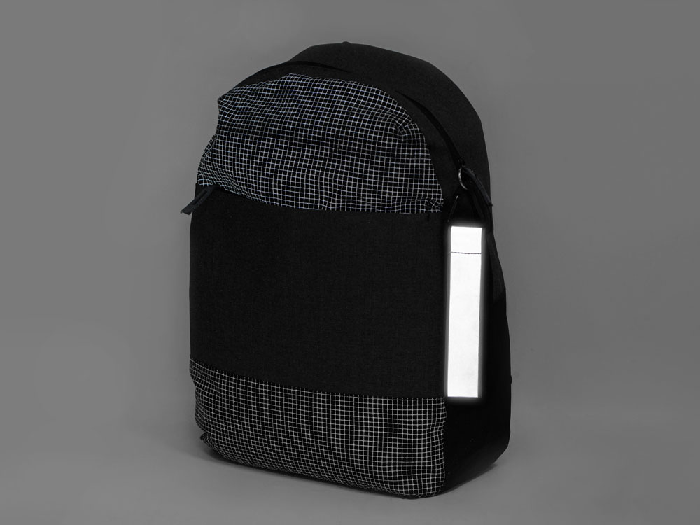 Светоотражающий брелок Reflector, серебристый/черный-3