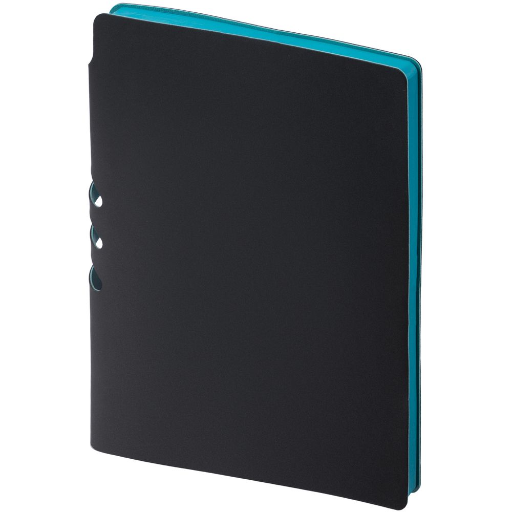 Ежедневник Flexpen Black, недатированный, черный с бирюзовым-2
