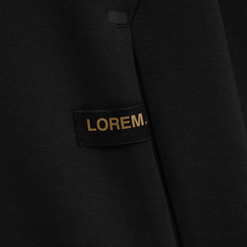 Лейбл тканевый Epsilon, S, черный-4