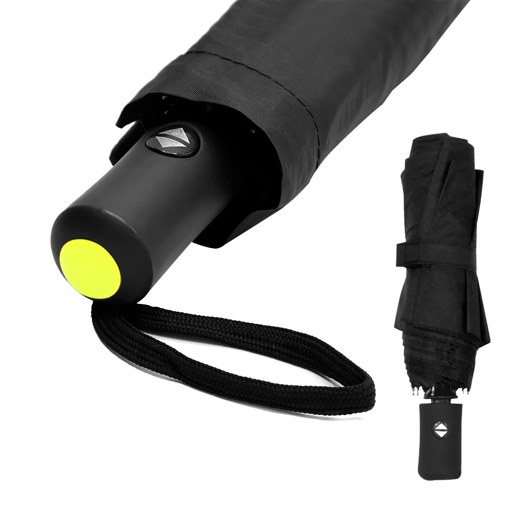 Автоматический противоштормовой зонт Vortex To Go, Черный/Жёлтый-0