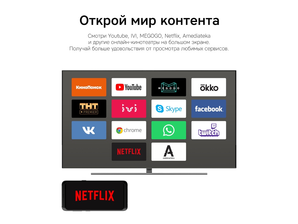 Беспроводной медиа-стример Rombica Smart Cast v06-7