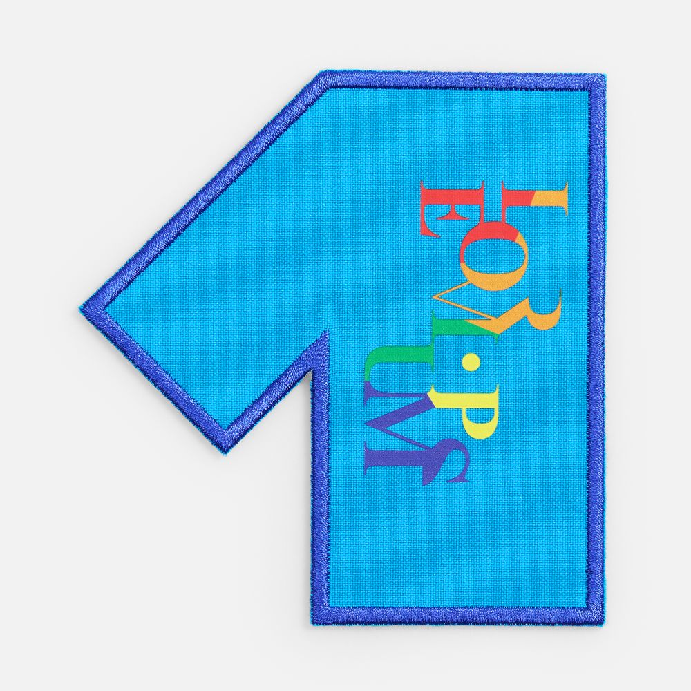 Шеврон из габардина Gabo M, голубой-2