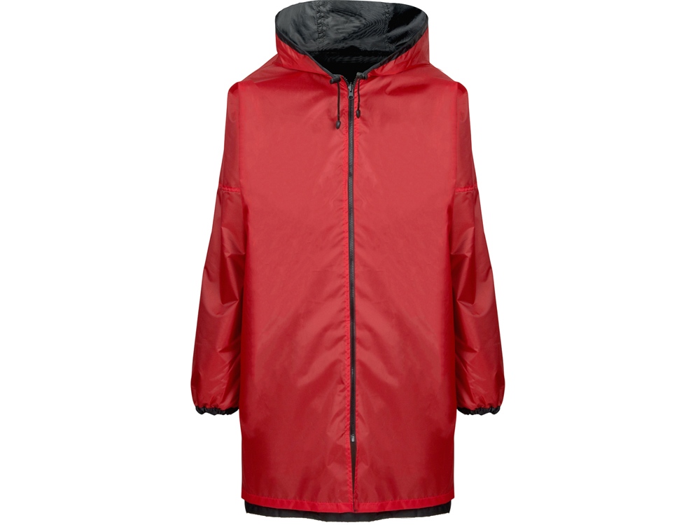 Дождевик Bi-color унисекс, красный/черный-3