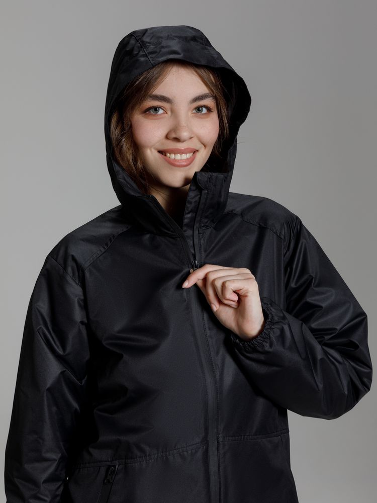 Куртка унисекс Nordvind WR, черная-5