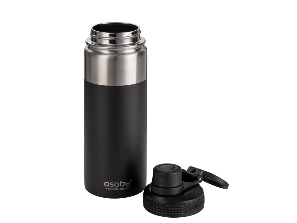 Вакуумная термобутылка ALPINE FLASK, 530 мл, черный-3