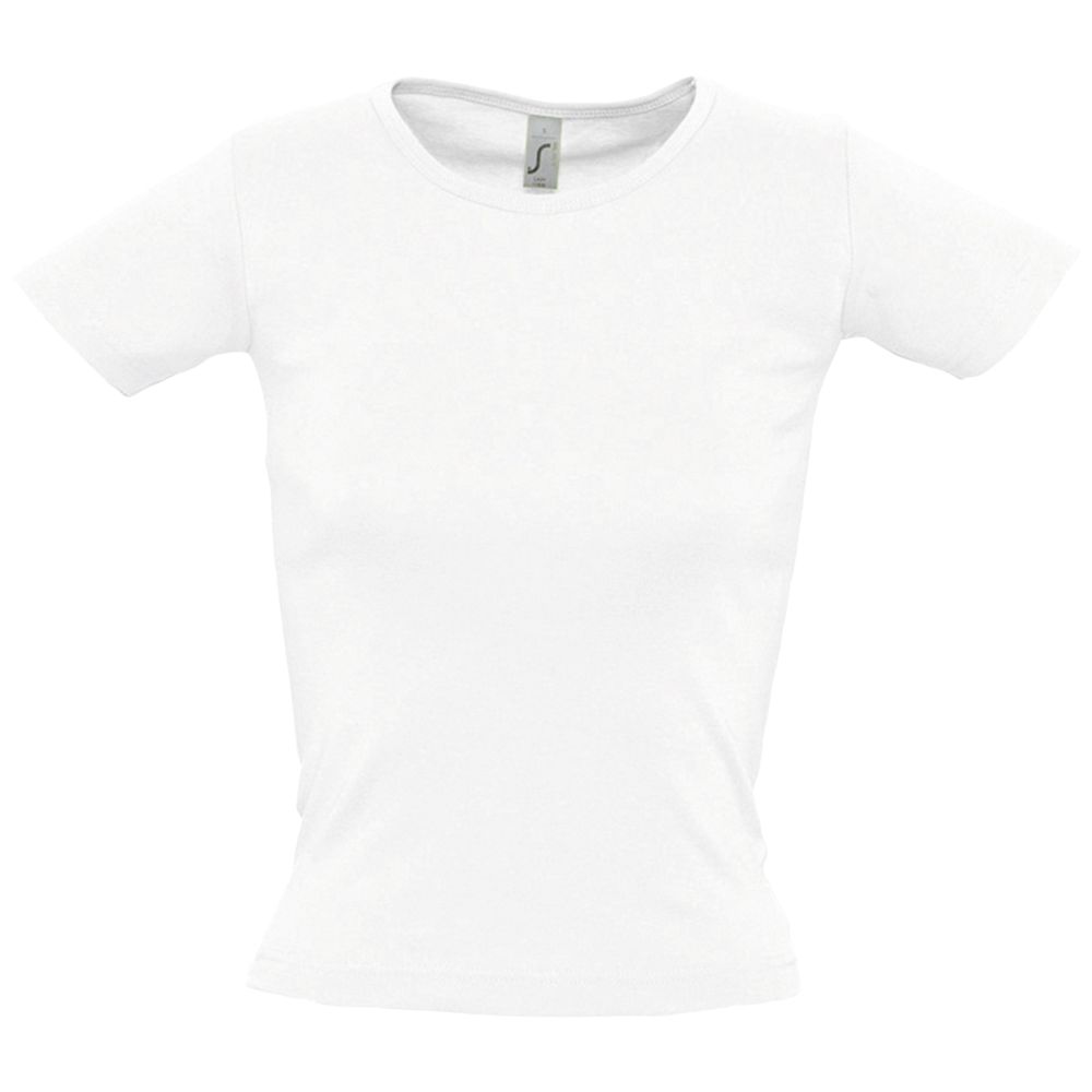 Футболка женская с круглым вырезом Lady 220 белая-1