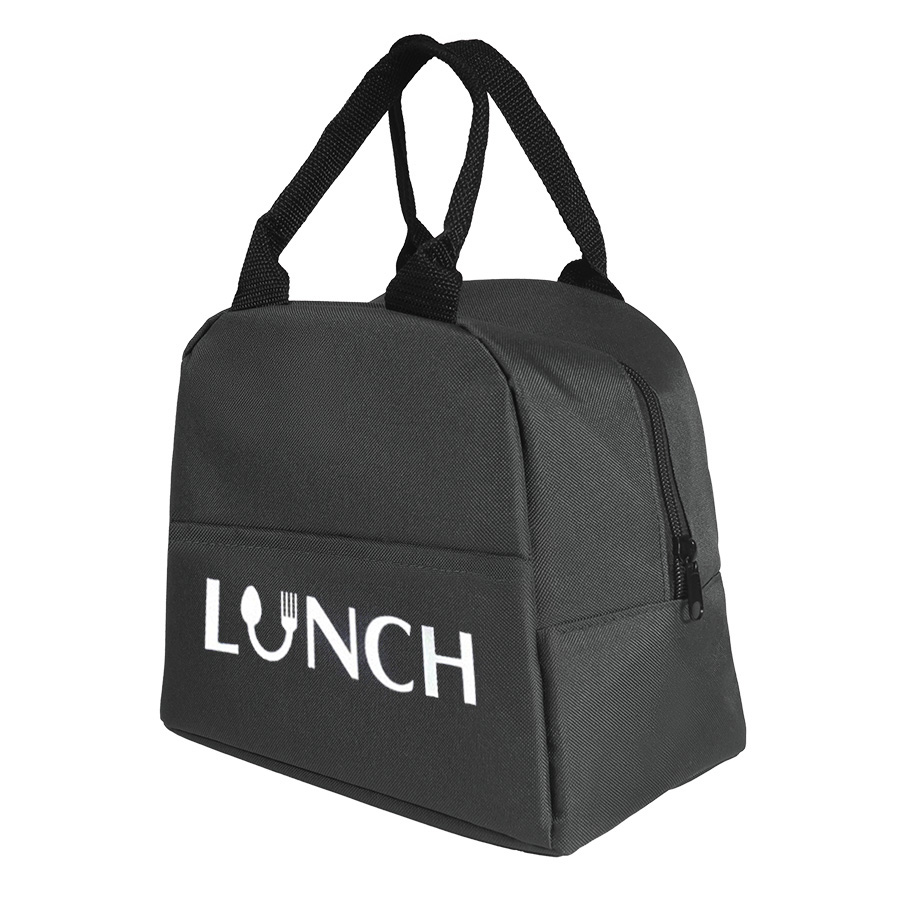 Термосумка "LUNCH", чёрный, 25 x 21 x 17 см, полиэстер 600D, черный-5