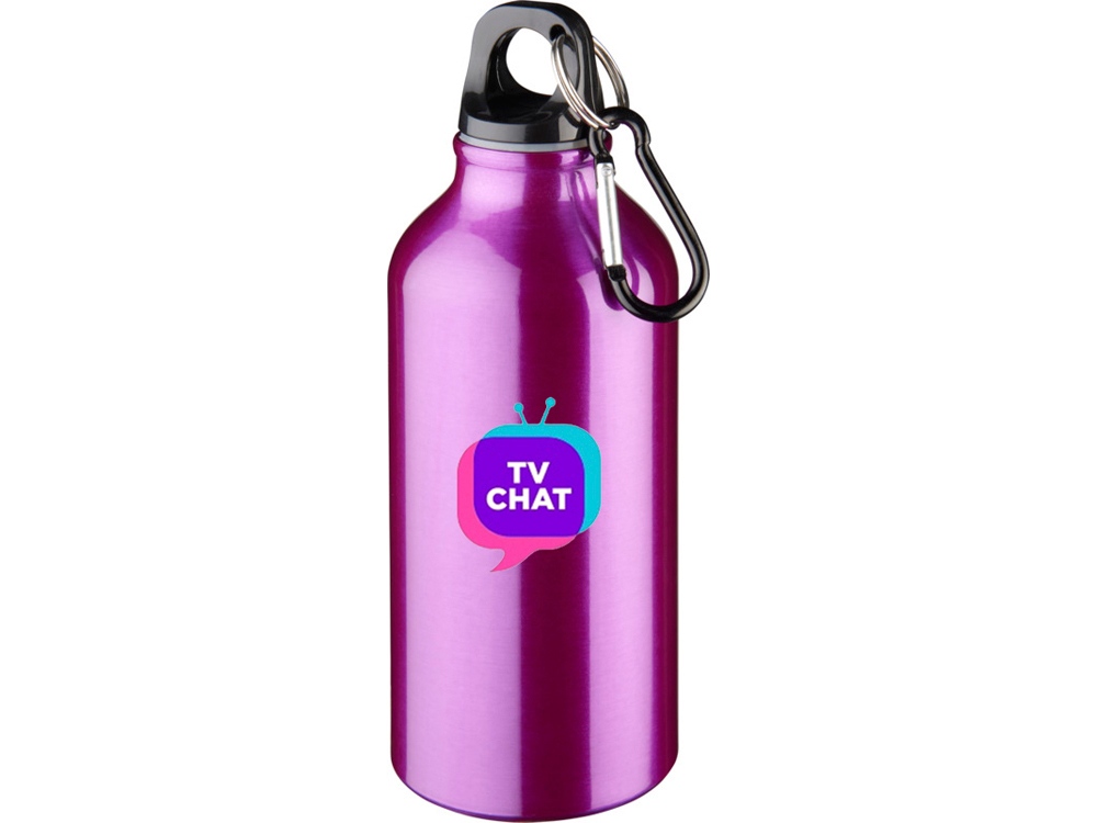 Бутылка Oregon с карабином 400мл, пурпурный-0