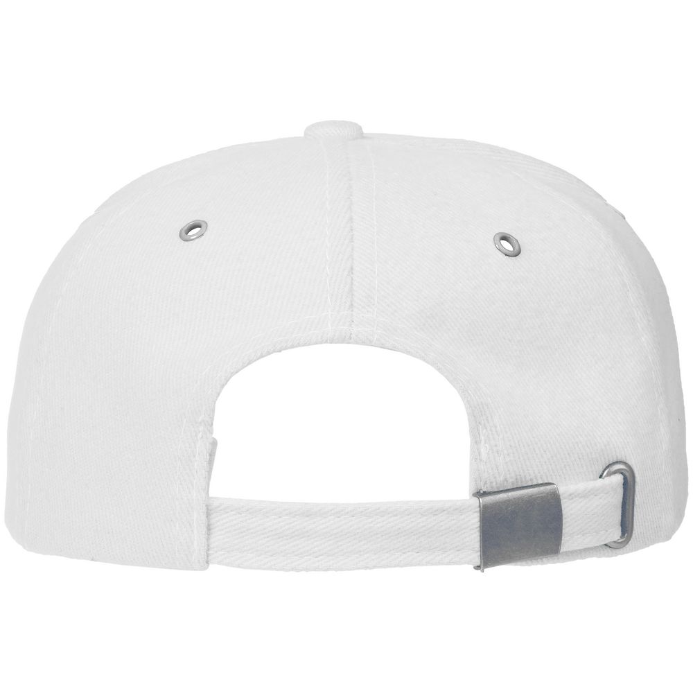 Бейсболка Classic, белая с темно-синим кантом-2