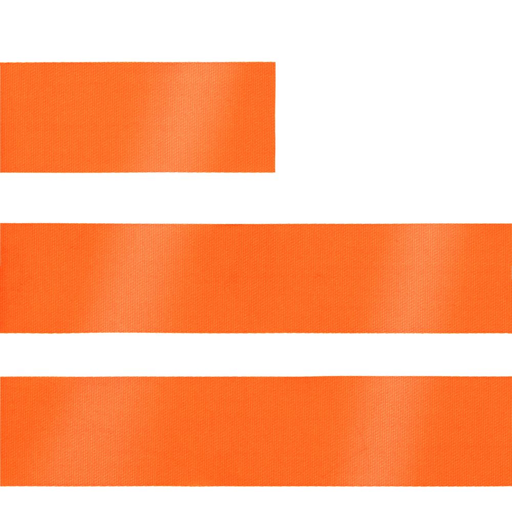 Лента сатиновая Satin 20 L, оранжевая, 140 см-2