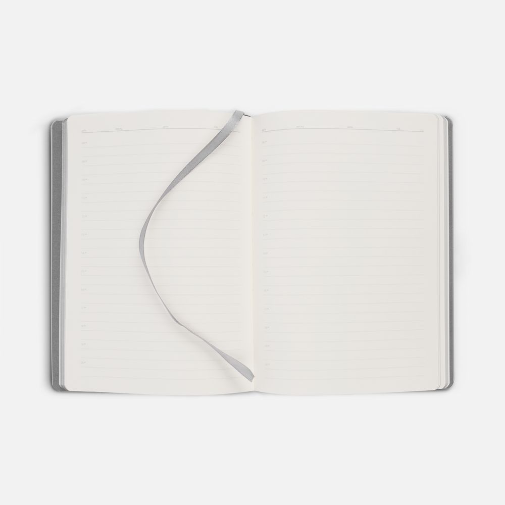 Ежедневник Shall, недатированный, серый-2