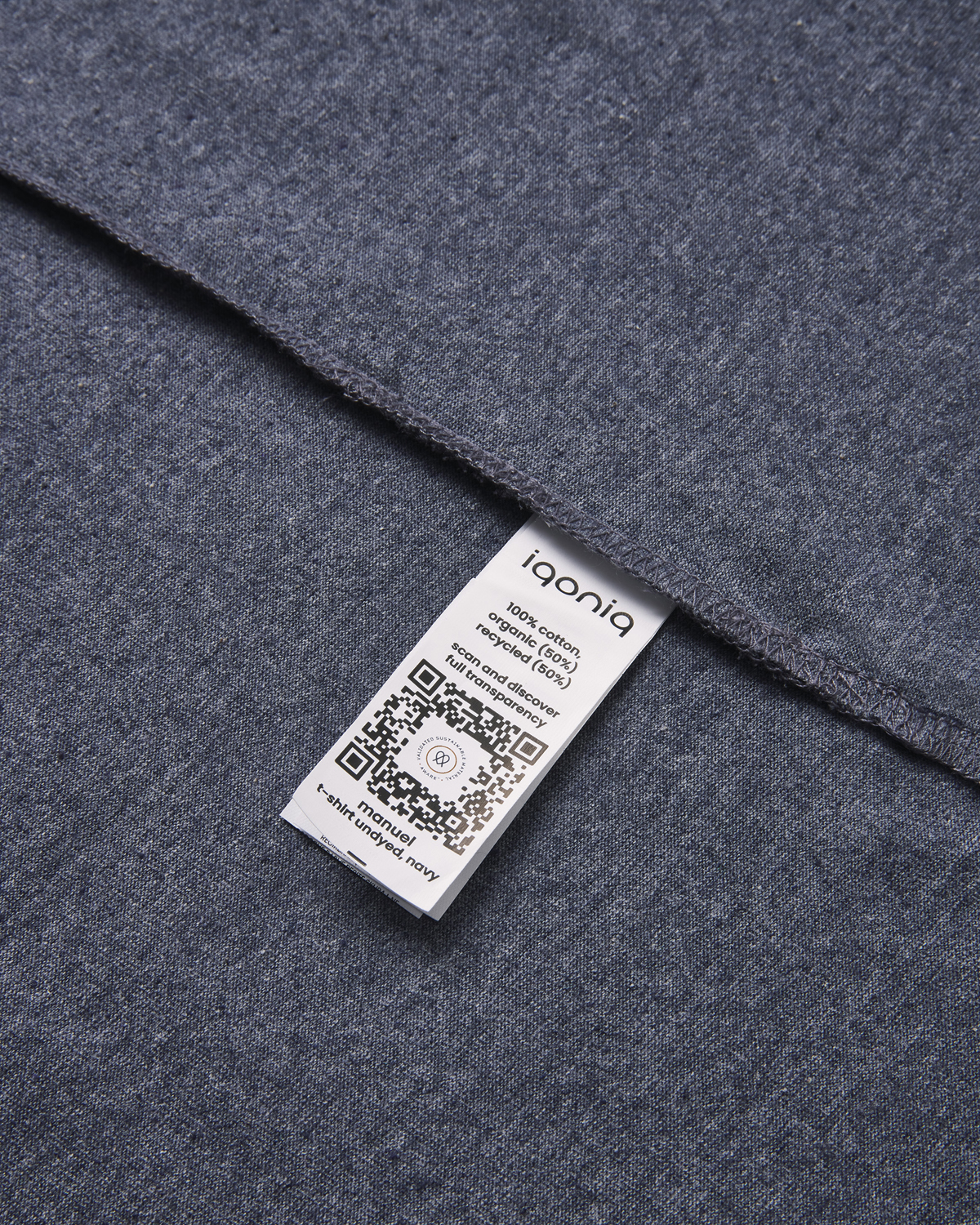 Футболка Iqoniq Manuel из переработанного неокрашенного хлопка, унисекс, 180 г/м²-7