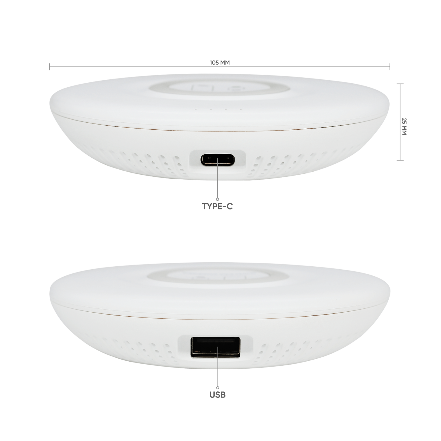 Внешний аккумулятор Tony с беспроводной зарядкой, 5000 мАч (белый)-1