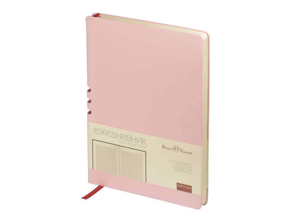 Ежедневник недатированный А5 Madrid, зефирный розовый-0