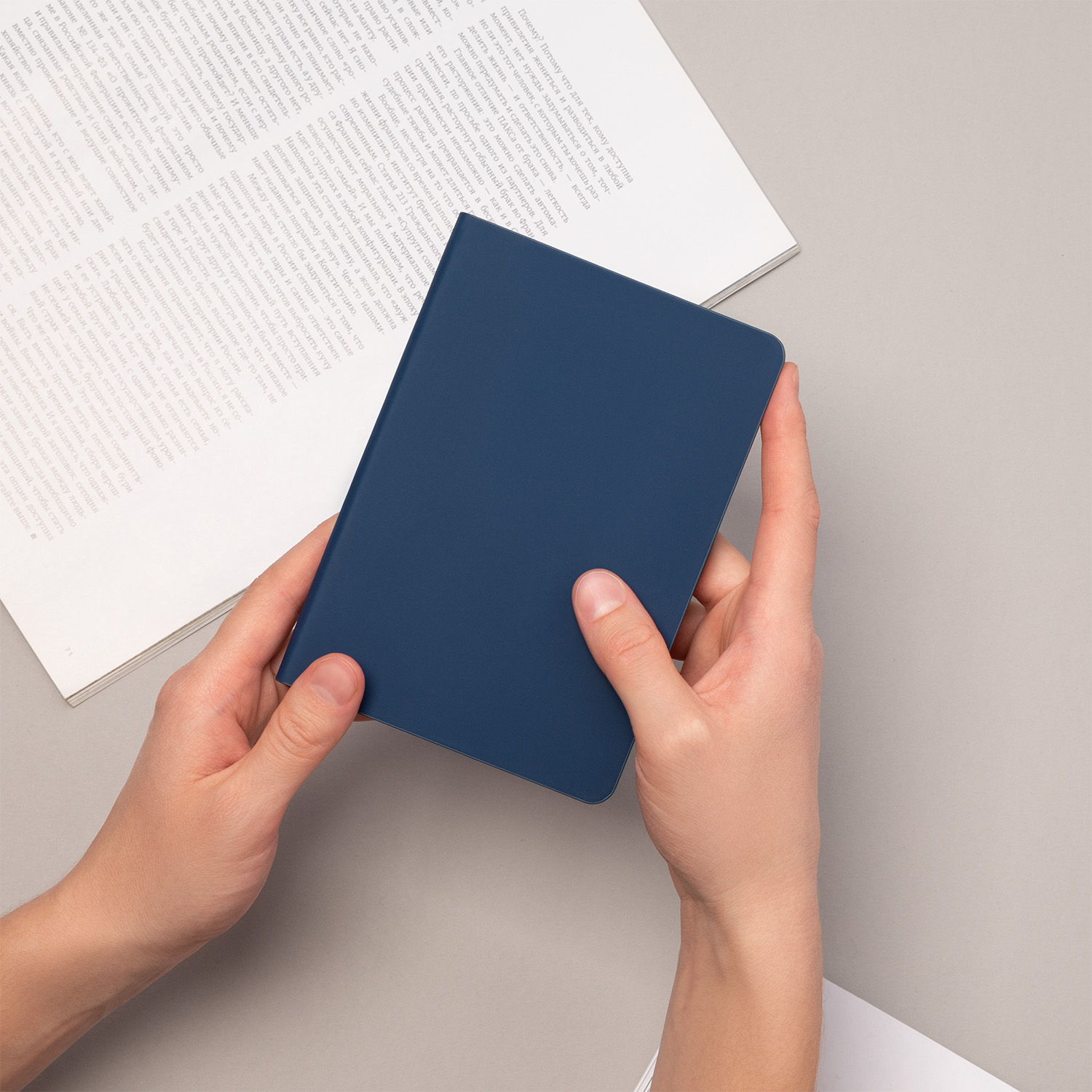 Ежедневник Spark mini A6 недатированный, синий-10