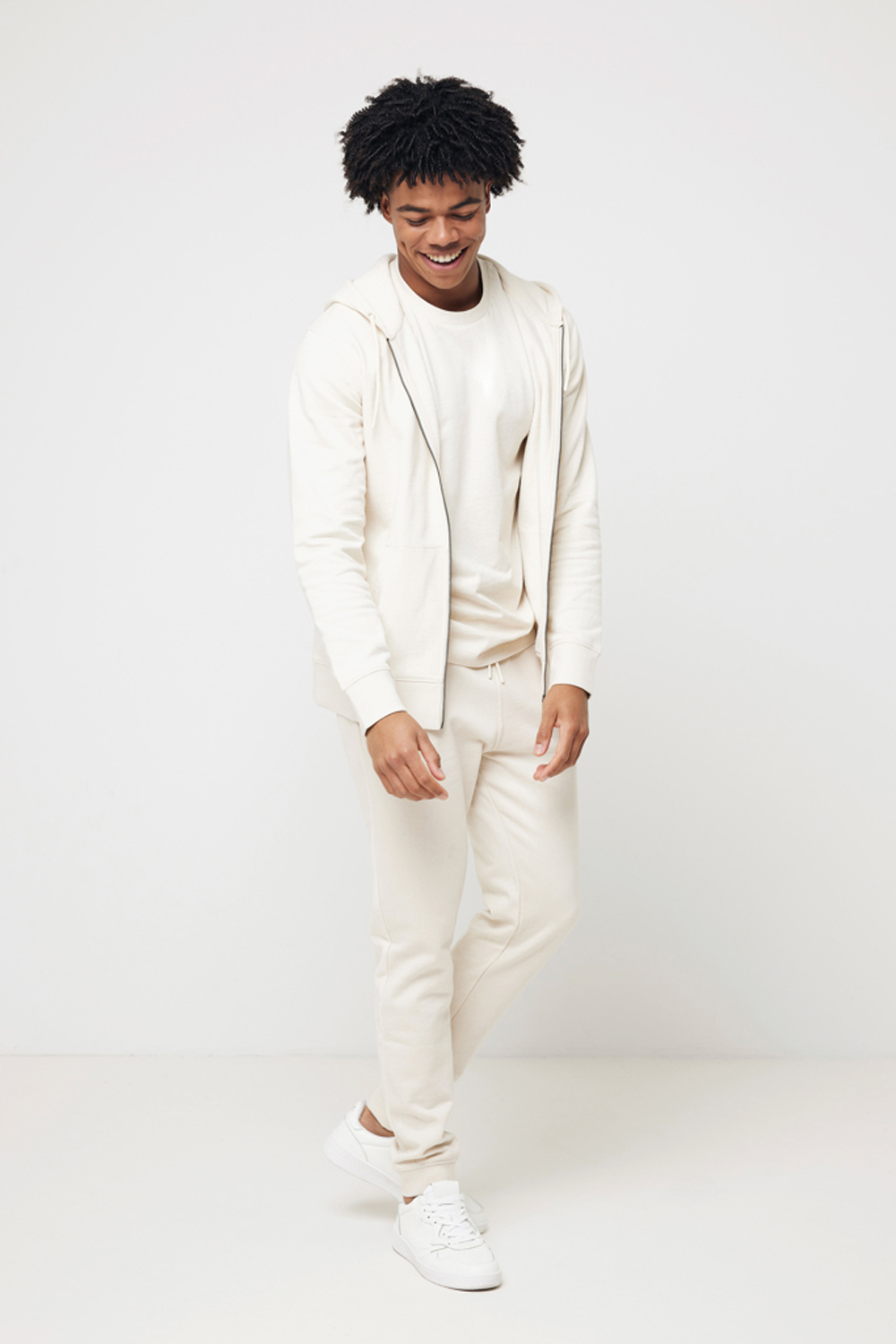 Худи на молнии Iqoniq Abisko из переработанного хлопка, унисекс, 340 г/м²-13