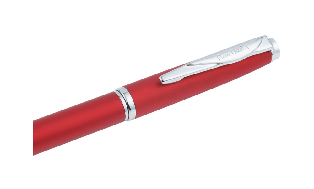 Ручка шариковая Pierre Cardin GAMME Classic с поворотным механизмом, красный матовый/серебро-3
