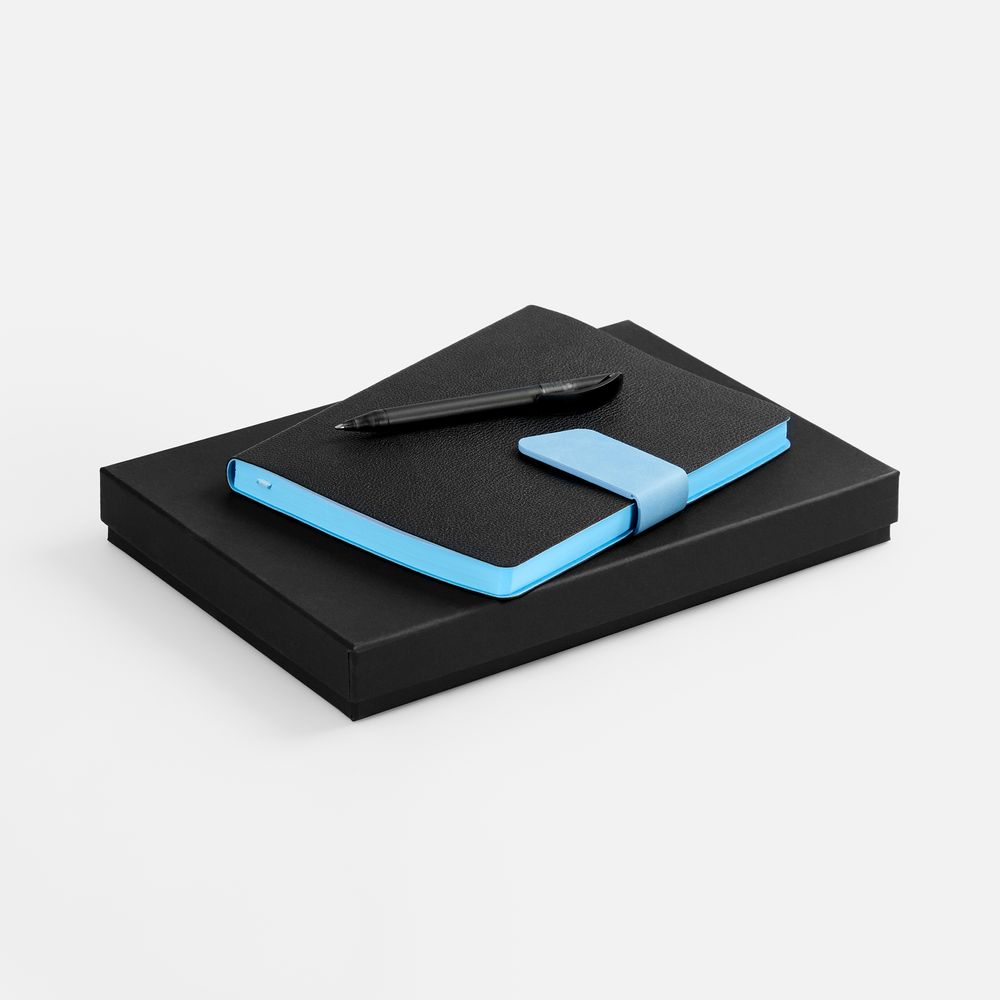 Набор Boom, черный с голубым-1