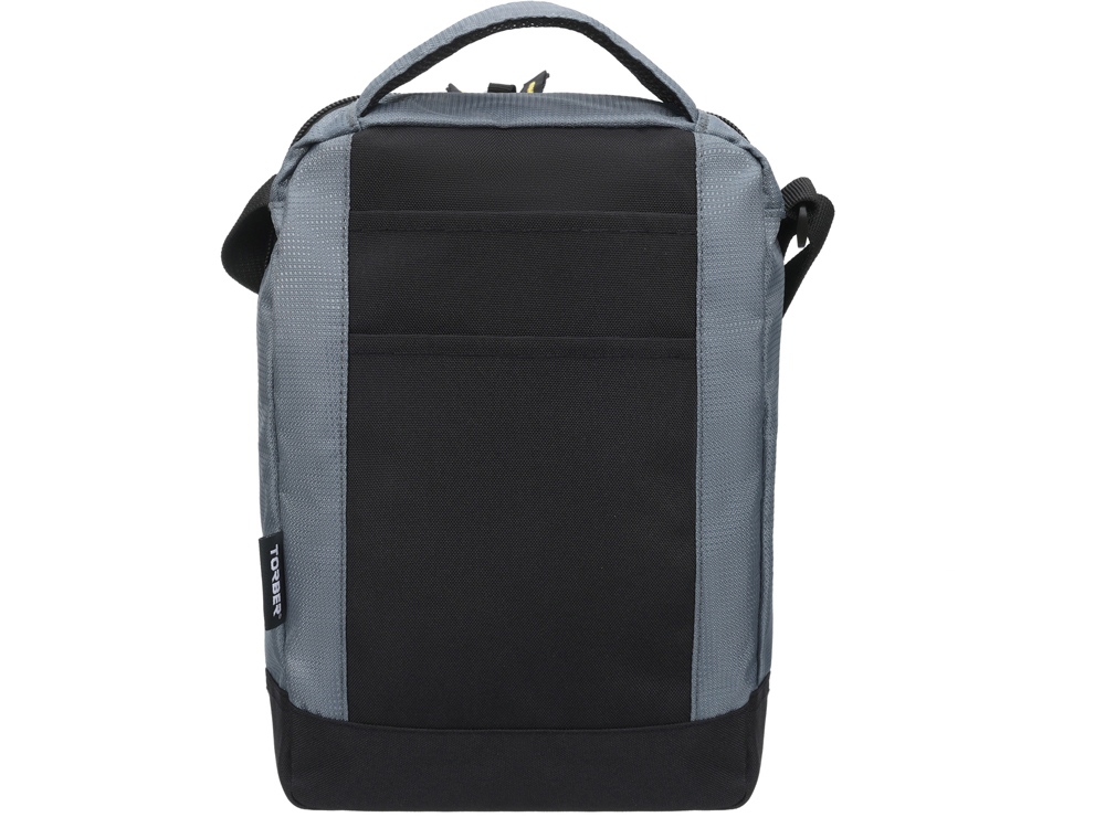 Сумка-планшет TORBER, черный/серый, полиэстер/добби, 22х10х29 см-3