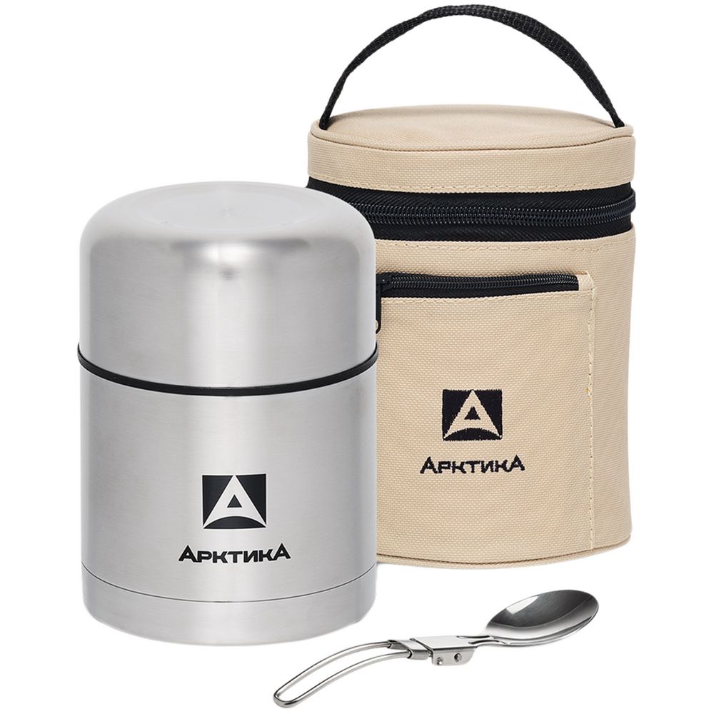 Термос для еды «Арктика 500» в чехле, стальной-0