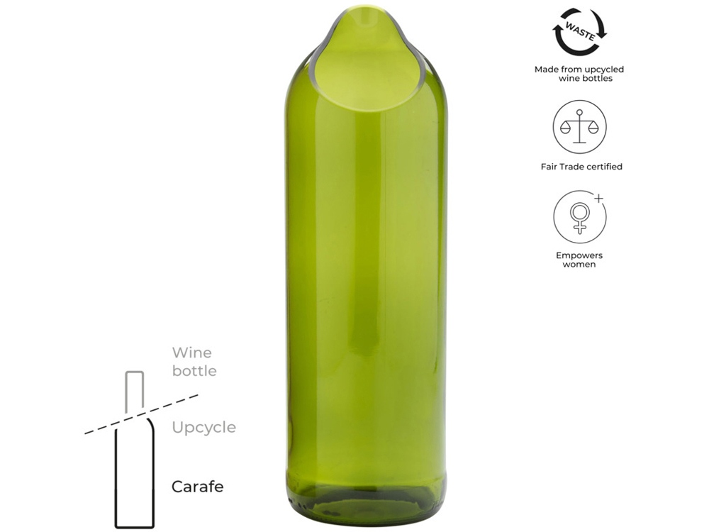 Originalhome ваза-бутылка - Зеленый-1