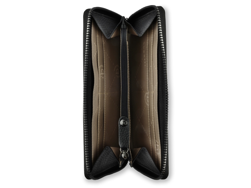 Кошелёк женский BUGATTI Elsa, с защитой данных RFID, чёрный, воловья кожа/полиэстер, 18,7х2х10 см-2