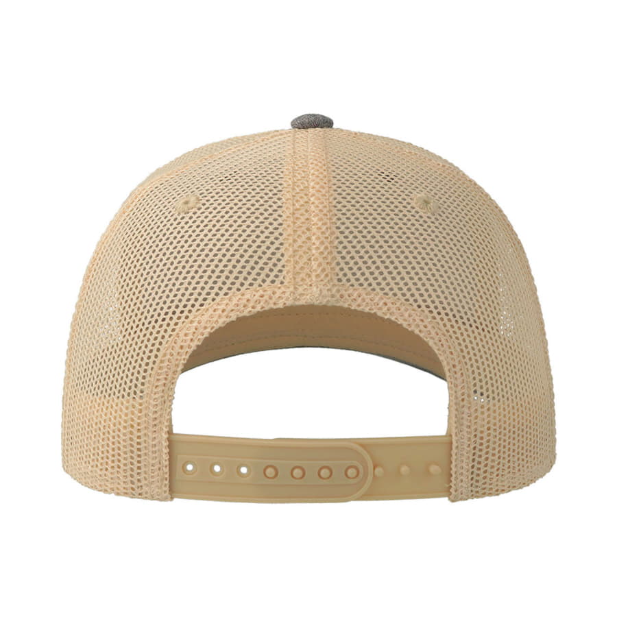 Бейсболка SONIC, 6 клиньев, пластиковая застежка, темно-зеленый, серый, бежевый-5