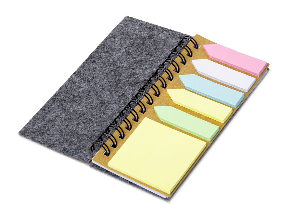Мини-блокнот со стикерами А7 Felt-1
