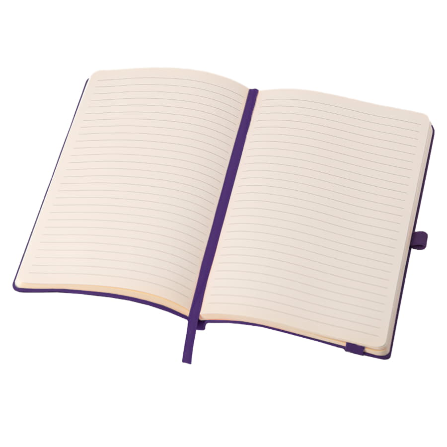 Бизнес-блокнот GRACY на резинке, формат А5, в линейку, фиолетовый-5