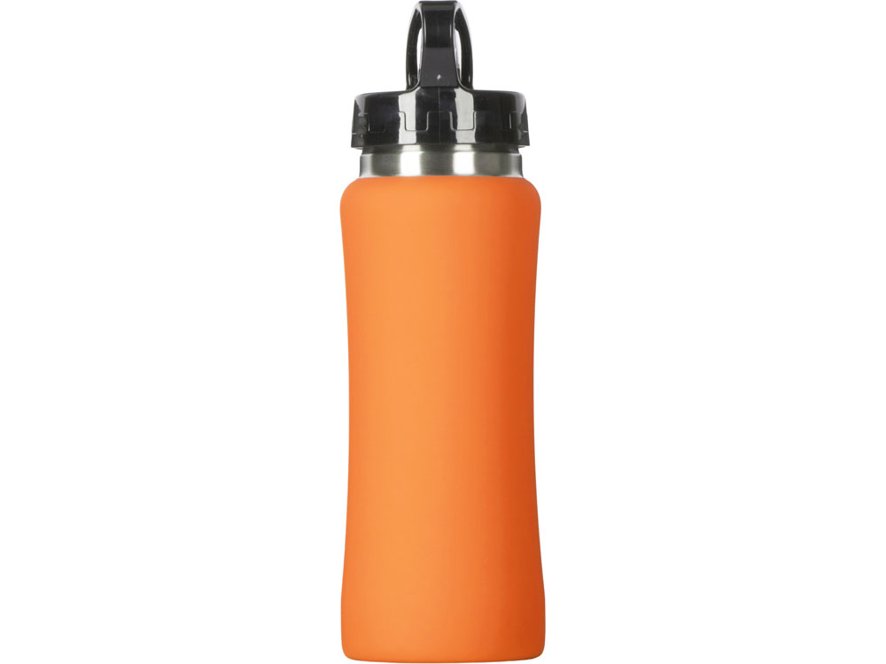Бутылка для воды Bottle C1, сталь, soft touch, 600 мл, оранжевый-5