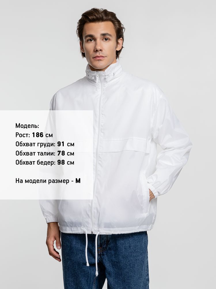 Ветровка из нейлона Surf 210, белая-3