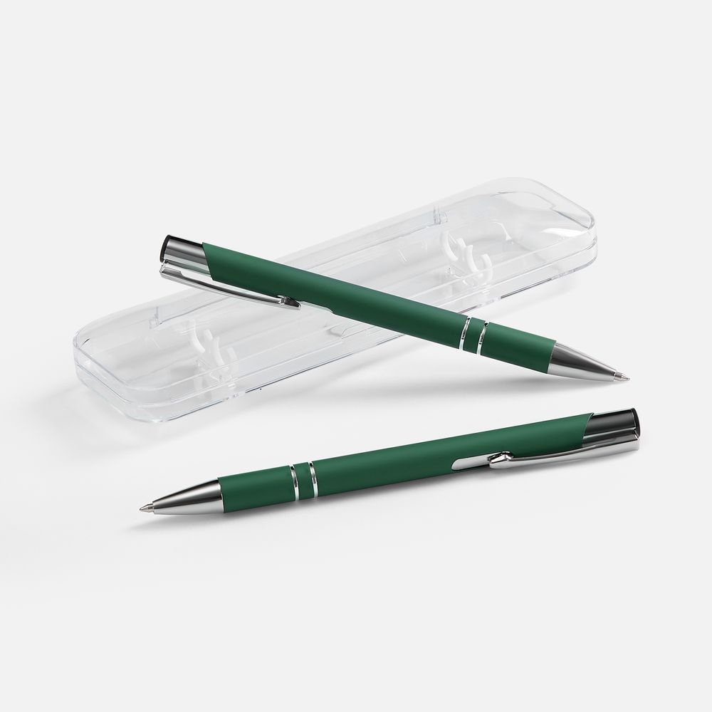 Набор из 2 ручек Keskus Soft Touch, зеленый-0