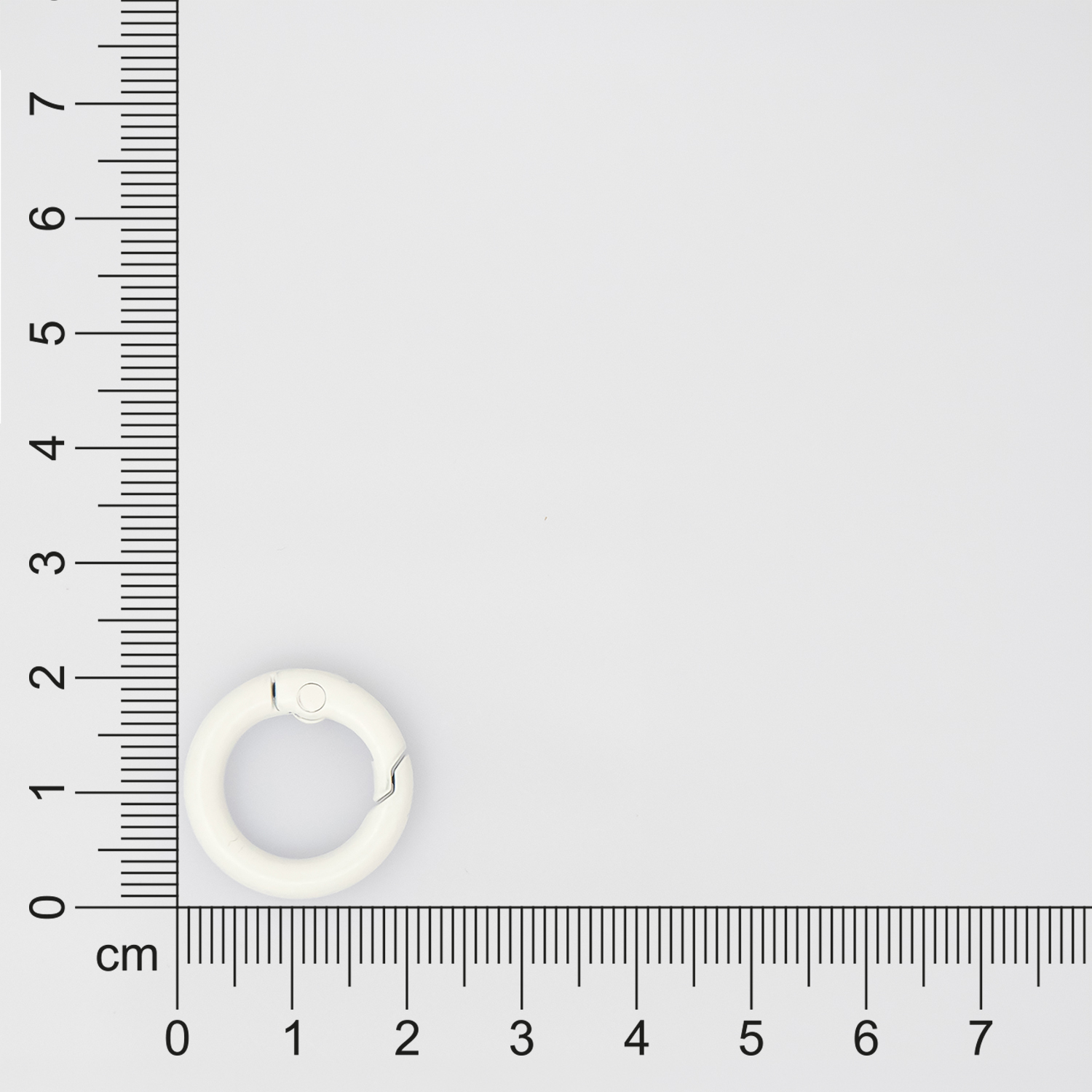 Карабин-кольцо Ring для обвеса, d=2см (белый)-3