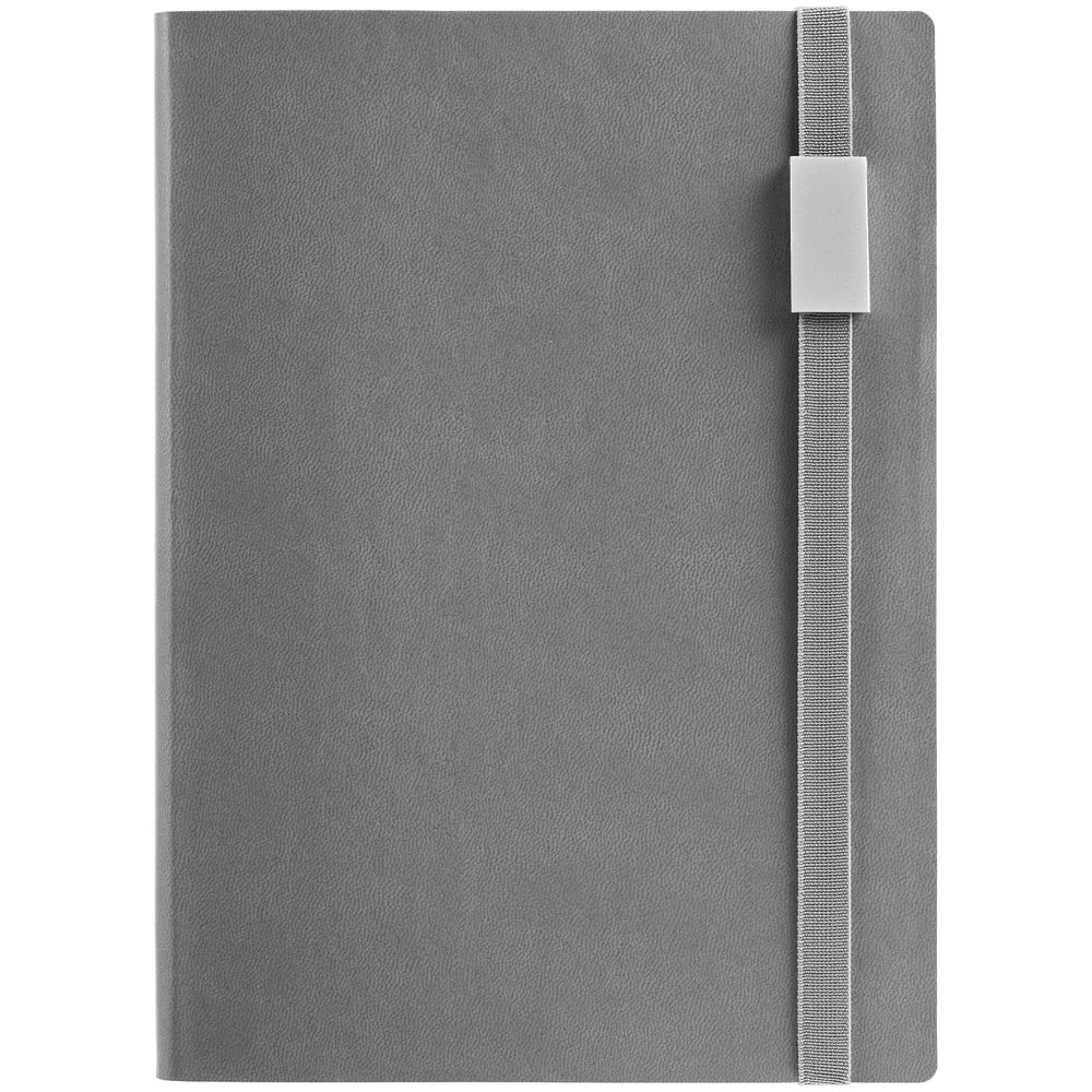 Ежедневник Vivian Metal, недатированный, серый-1