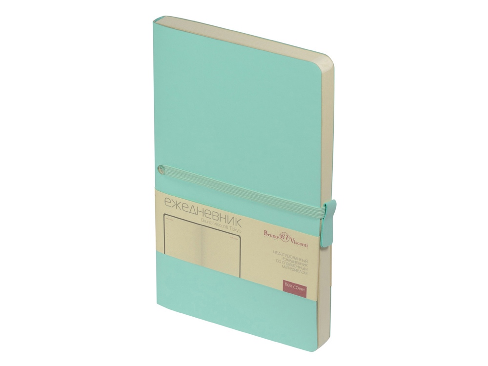 Ежедневник недатированный А5 Tokyo, мятный-0