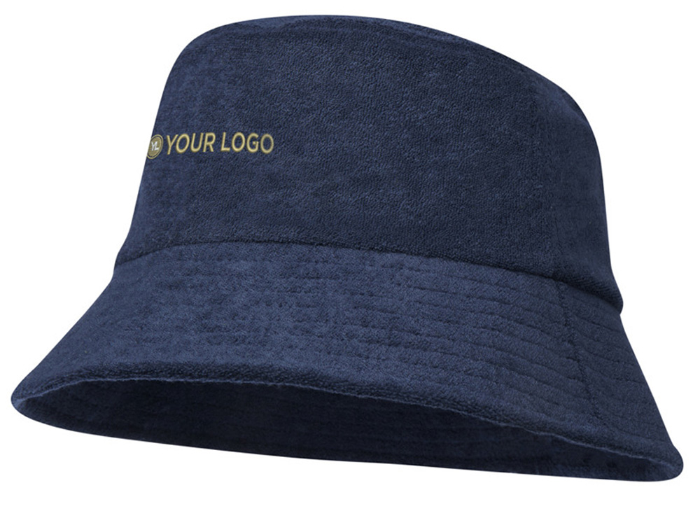 Панама Melo из переработанного махрового материала, сертифицированного GRS - Темно - синий-3