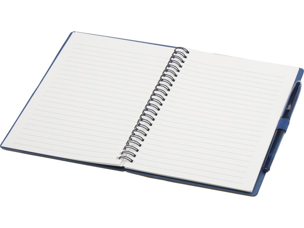 Slate многоразовый набор из блокнота в мягкой обложке и ручки - Темно - синий-3